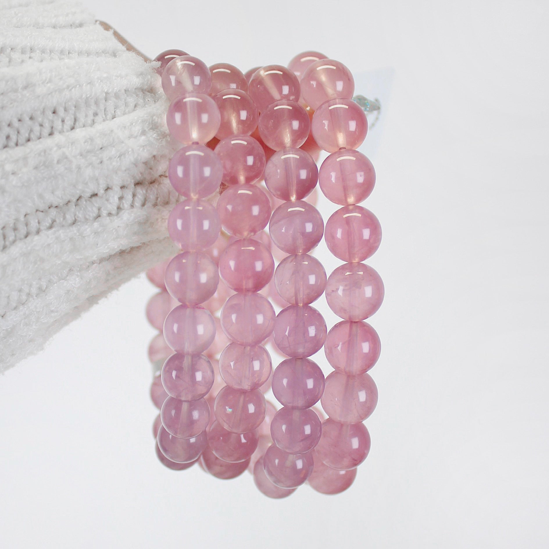 Collector's Purple Jelly Rose Quartz Bracelet