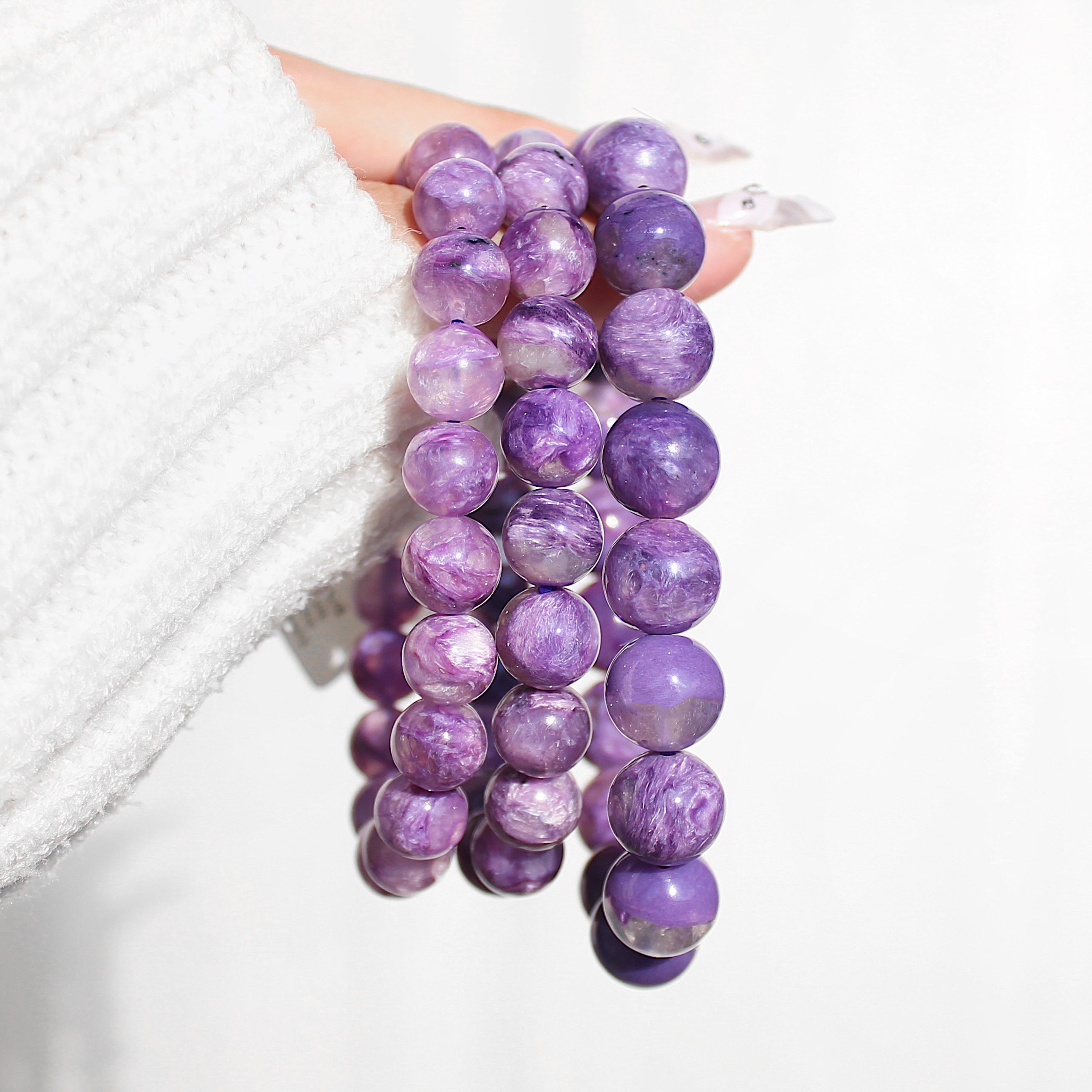 Extra Premium Icy Charoite Bracelet