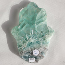 Load image into Gallery viewer, Mexican Fluorite Hamsa Hand Slab 72HE
