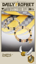 Load image into Gallery viewer, Hufflepuff Quidditch Stacker Bracelet
