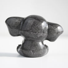 Load image into Gallery viewer, Silver Obsidian Elephant
