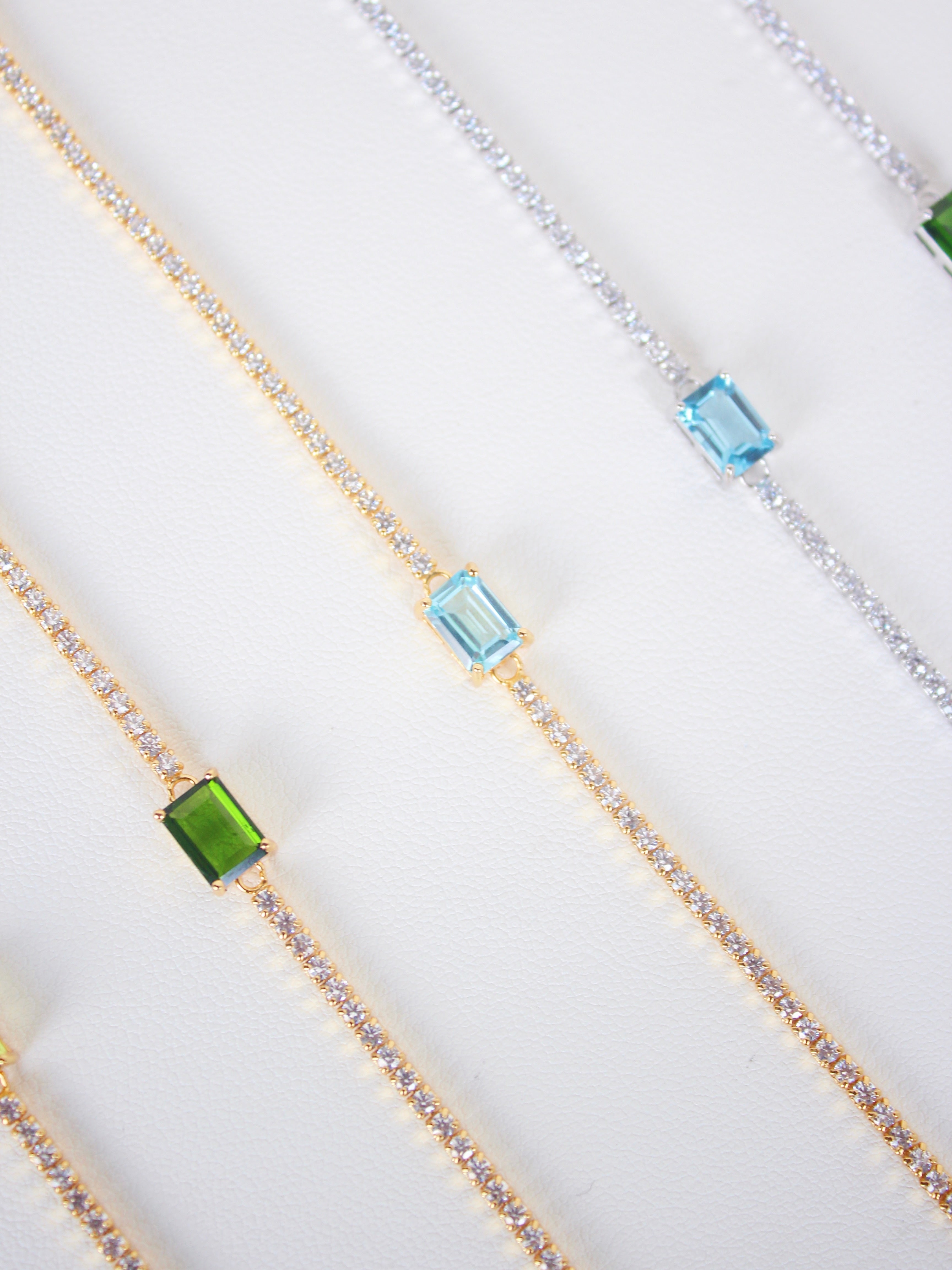 Royal Blue Topaz Tennis Bracelet