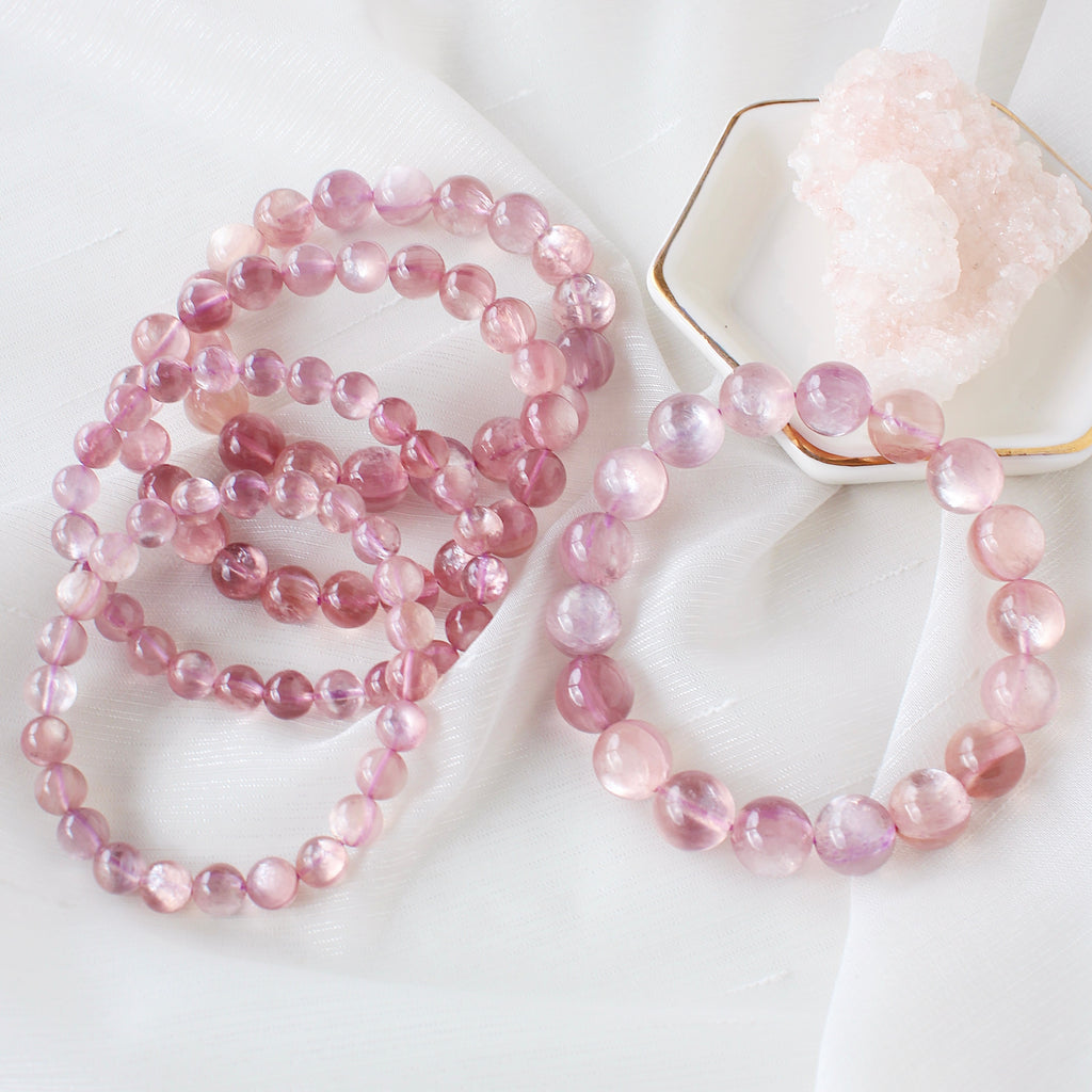 Ultra Collector's Pink Gem Lepidolite Bracelet