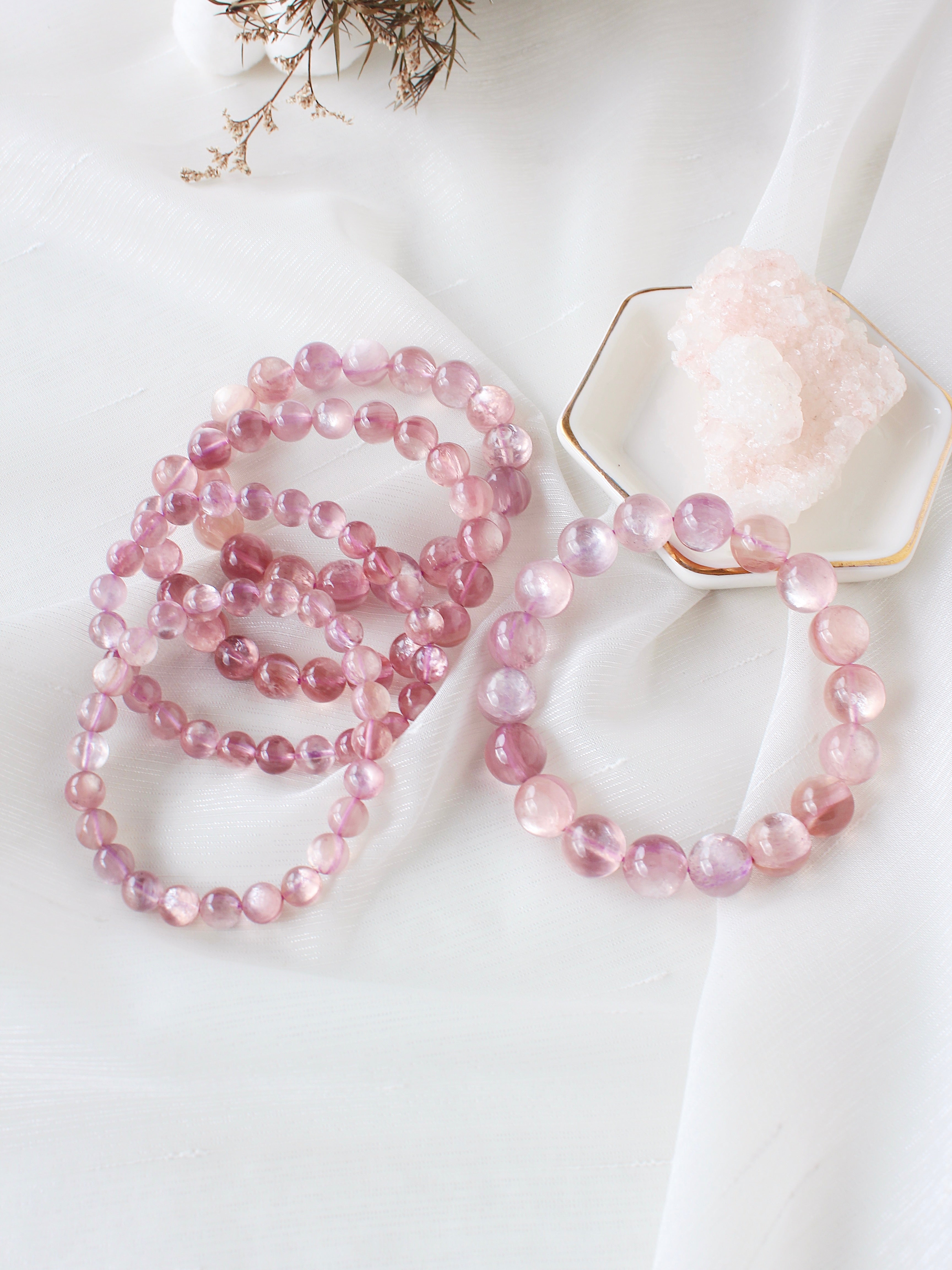 Ultra Collector's Pink Gem Lepidolite Bracelet