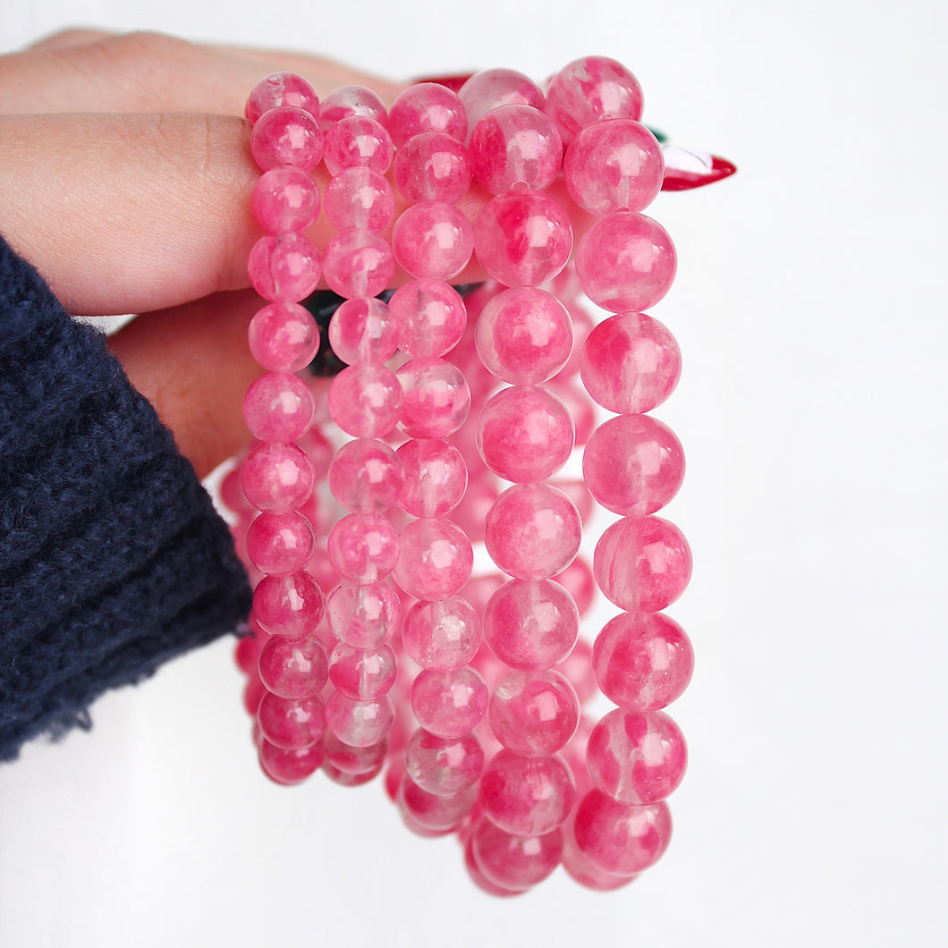 Premium Sakura Rhodonite Bracelet