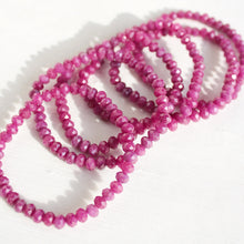 Load image into Gallery viewer, Premium Faceted Abacus Ruby Bracelet
