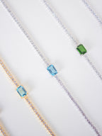 Royal Blue Topaz Tennis Bracelet