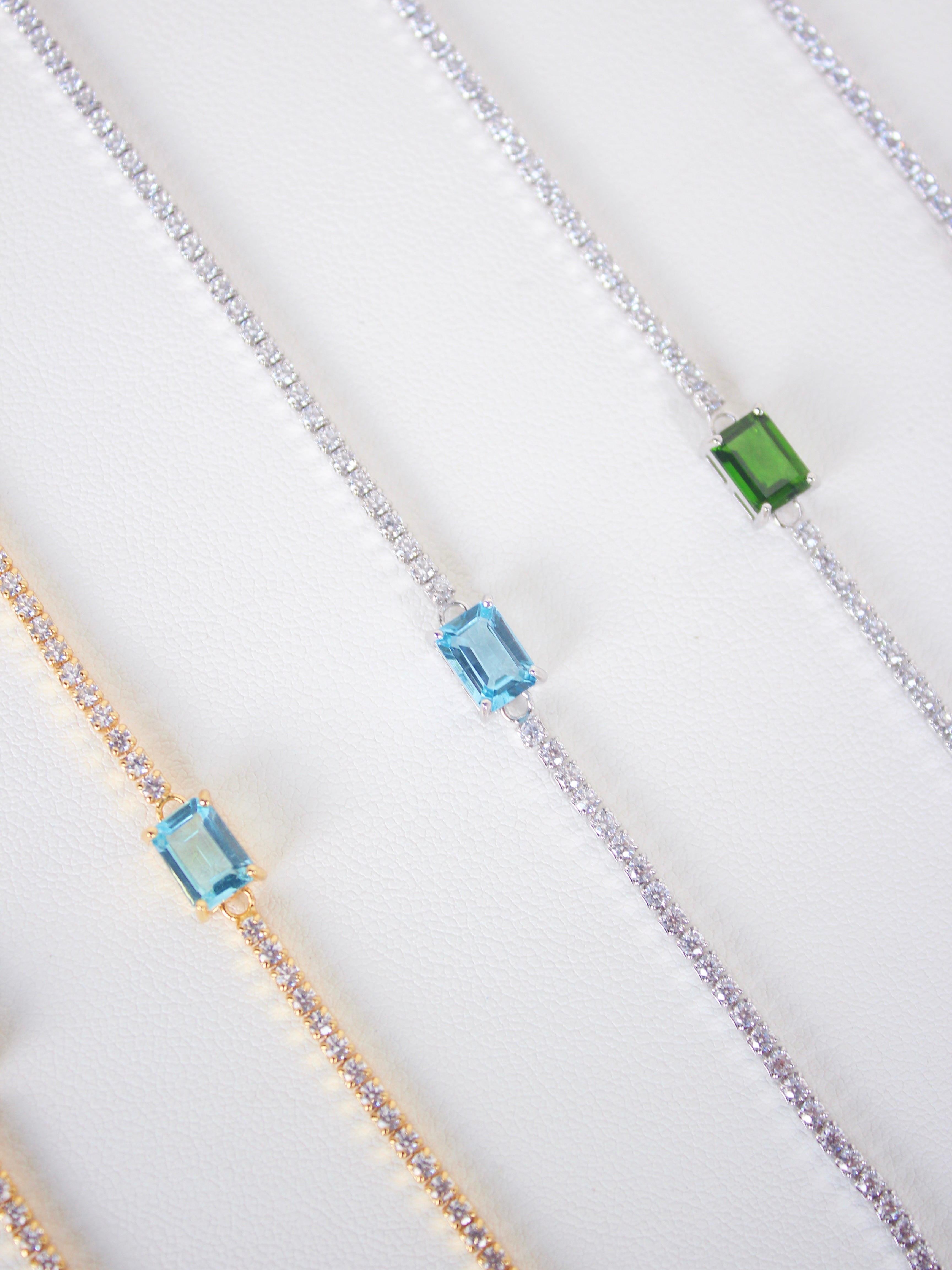 Royal Blue Topaz Tennis Bracelet