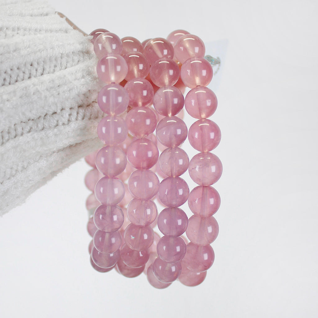 Collector's Purple Jelly Rose Quartz Bracelet