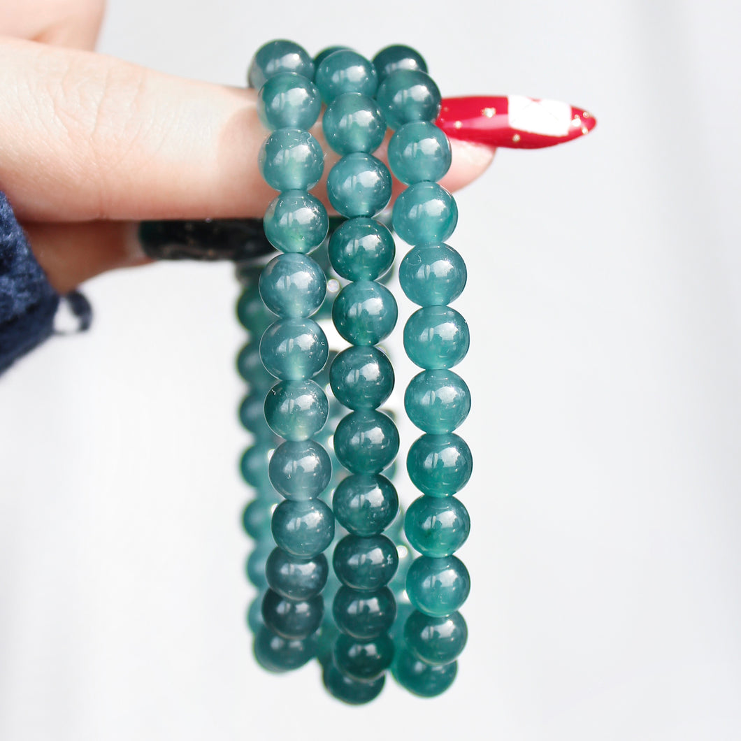 Collector's Blue Water Jadeite Bracelet