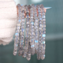 Load image into Gallery viewer, Faceted Labradorite Bracelet
