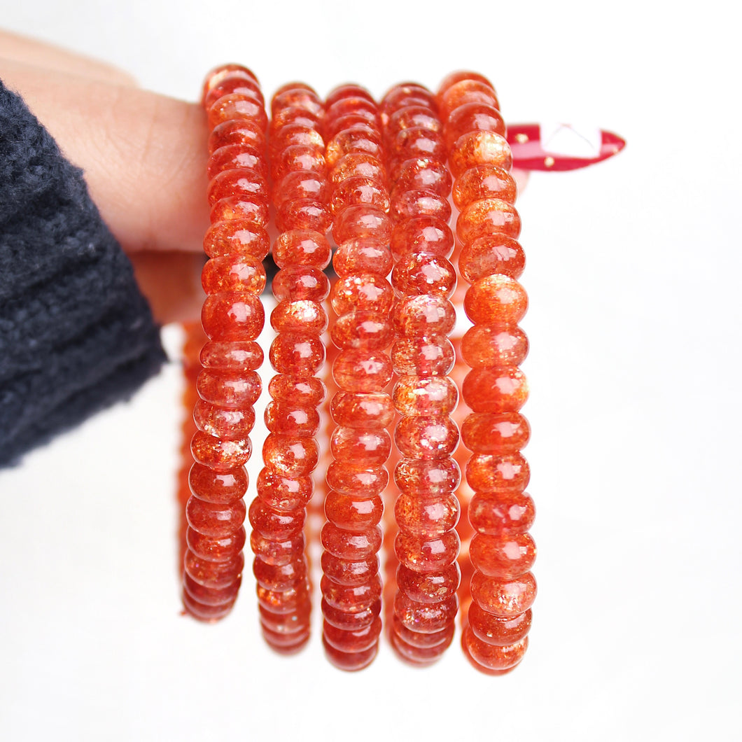 Ultra Collector's Confetti Sunstone Abacus Bracelet