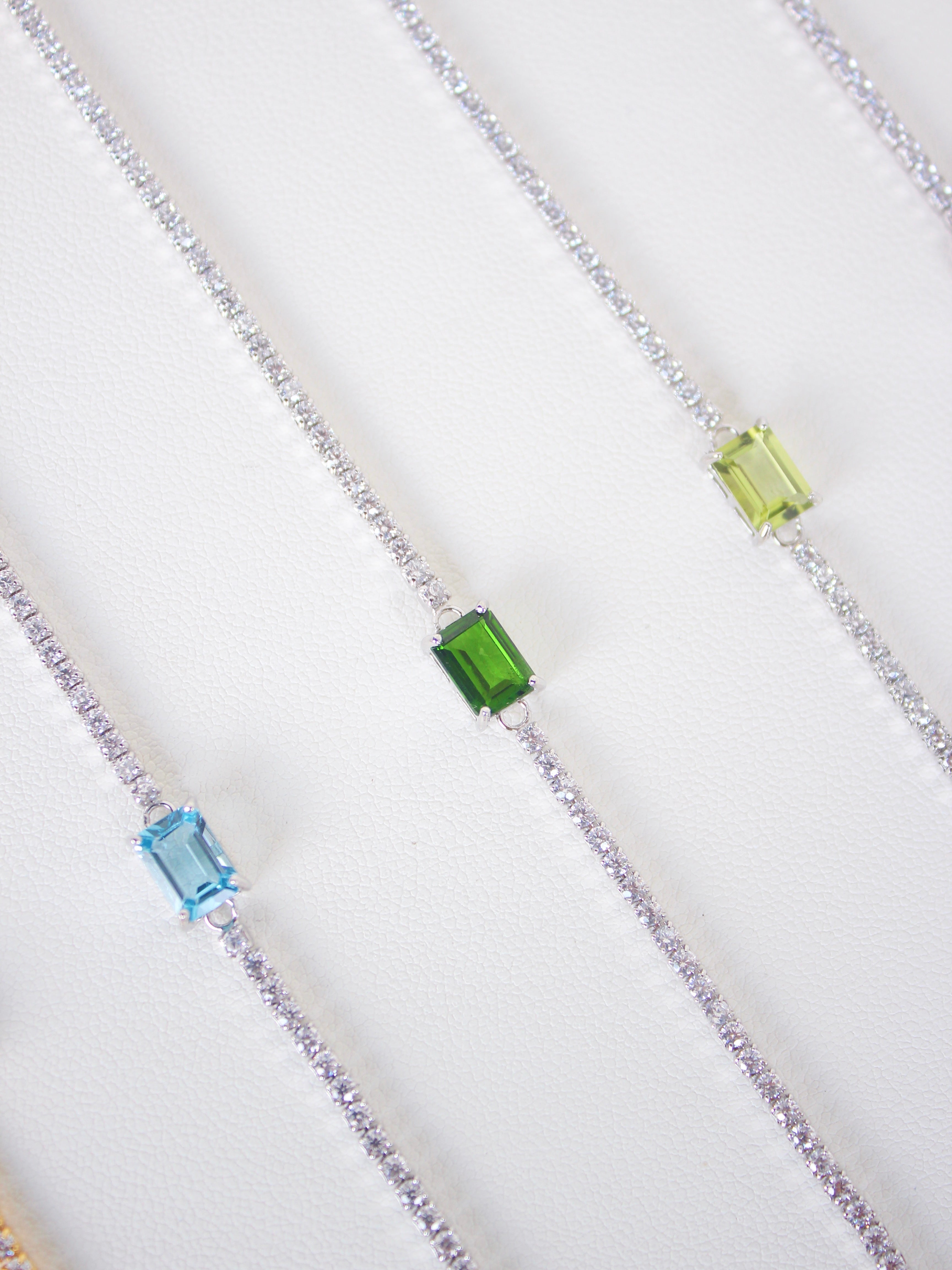 Diopside Tennis Bracelet