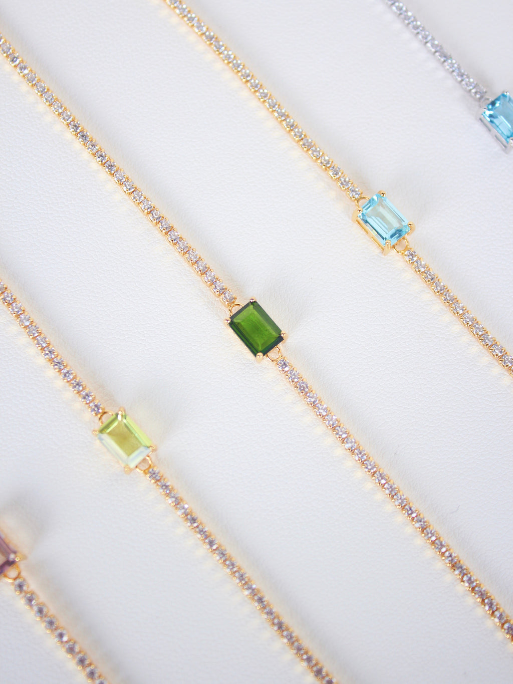 Diopside Tennis Bracelet