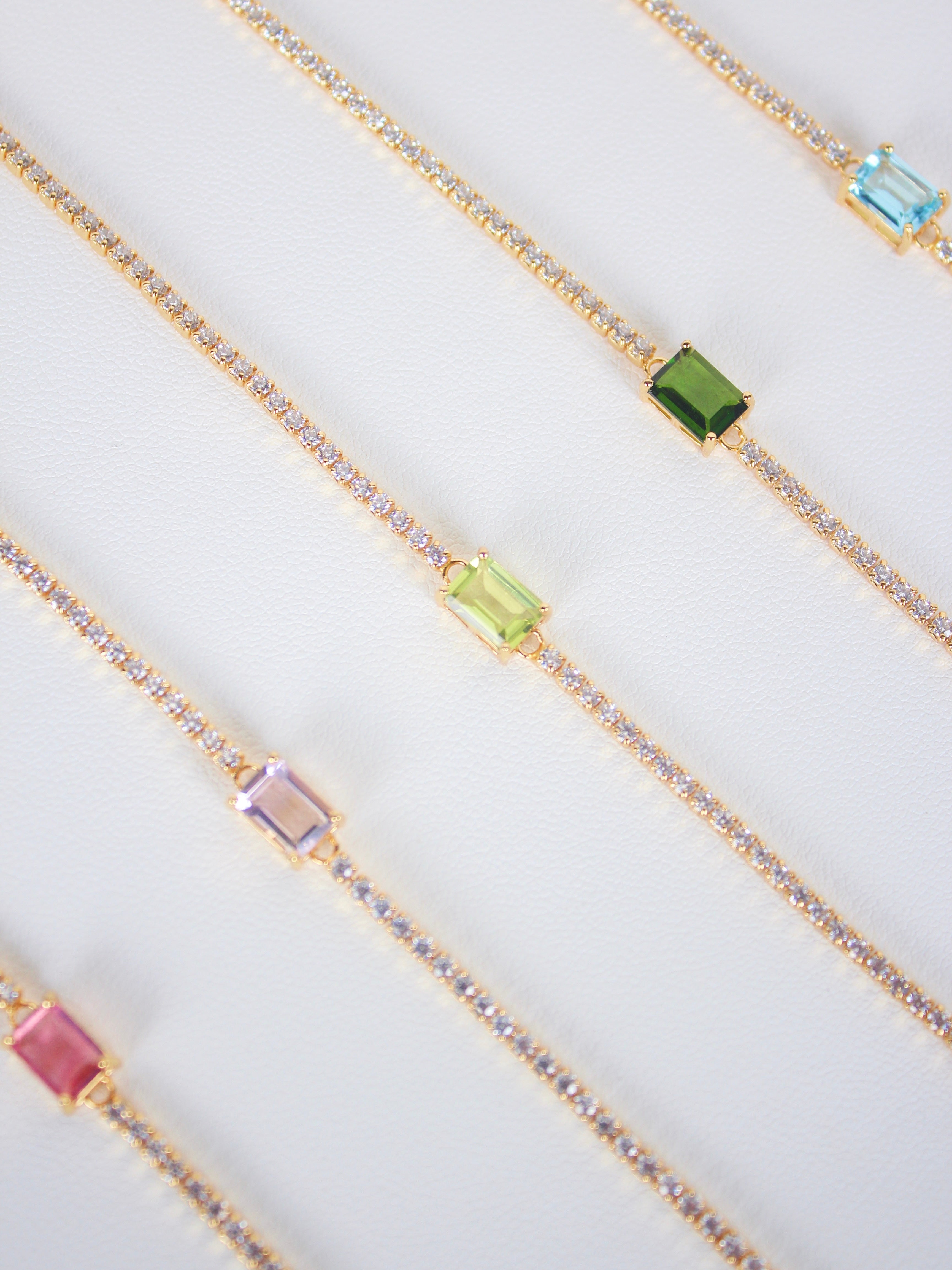 Peridot Tennis Bracelet