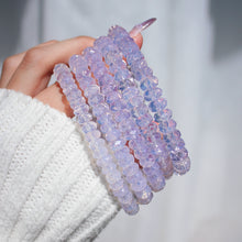 Load image into Gallery viewer, Collector&#39;s Lavender Moon Quartz Faceted Abacus Bracelet
