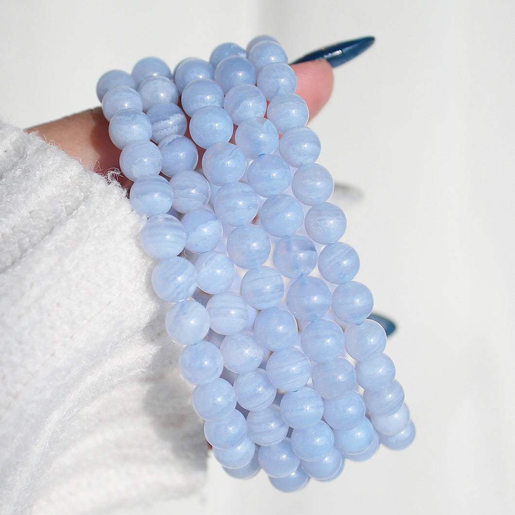 Premium Blue Lace Agate Bracelet