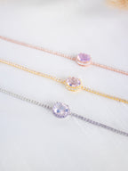 Lavender Moon Quartz Tennis Bracelet