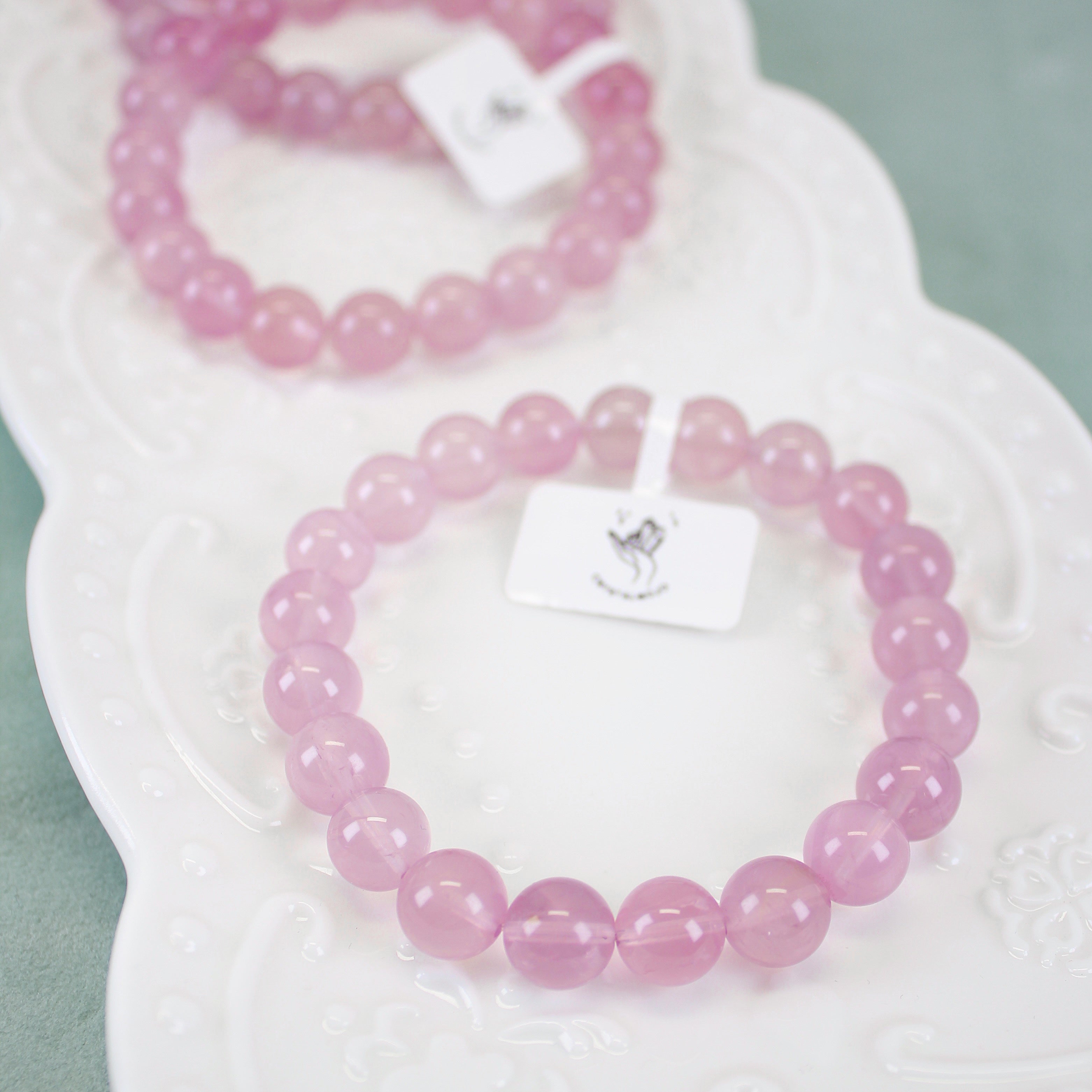 Collector's Purple Jelly Rose Quartz Bracelet