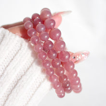 Load image into Gallery viewer, Premium Lavender Rose Quartz Bracelet
