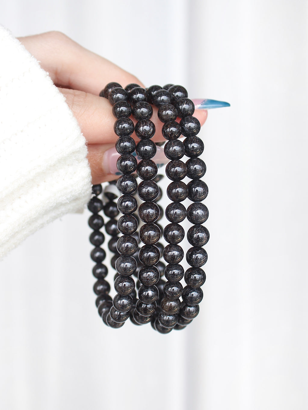 Collector's Fireworks Black Devil Rutile Bracelet