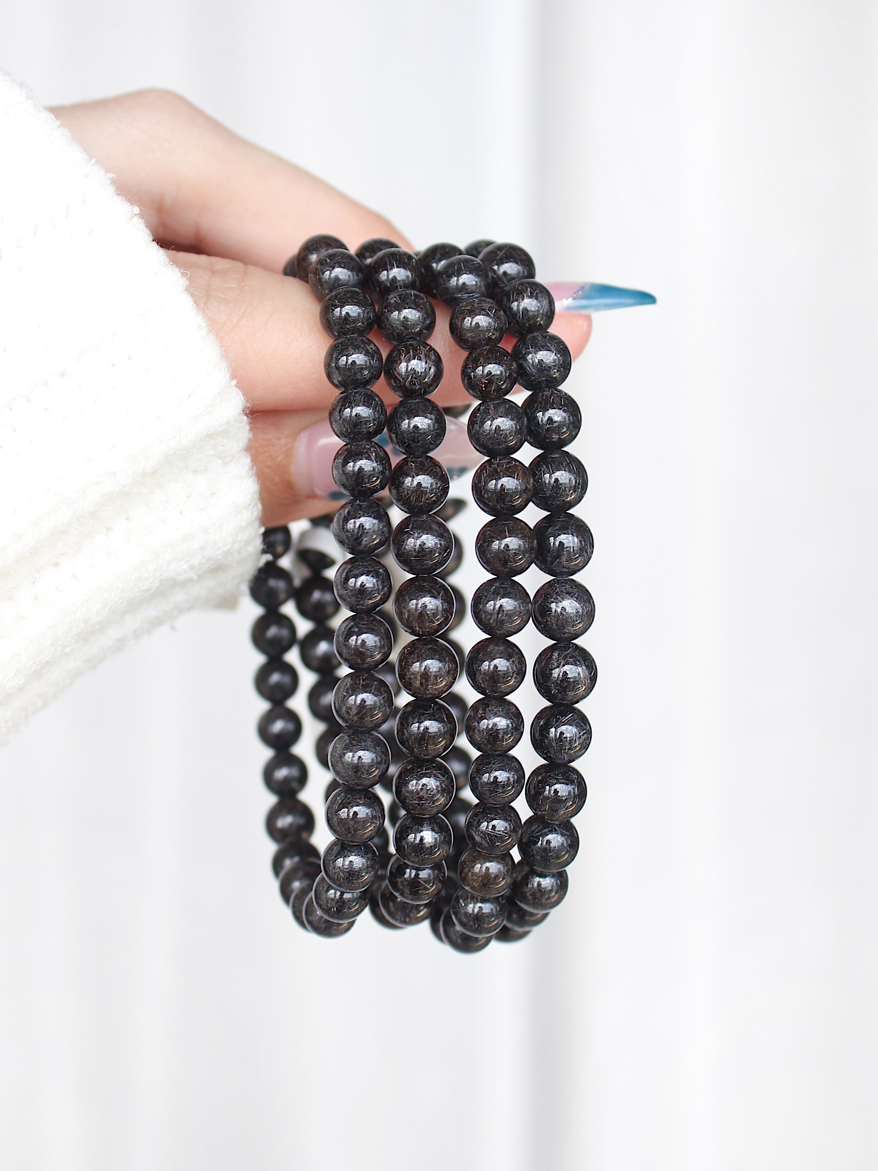 Collector's Fireworks Black Devil Rutile Bracelet