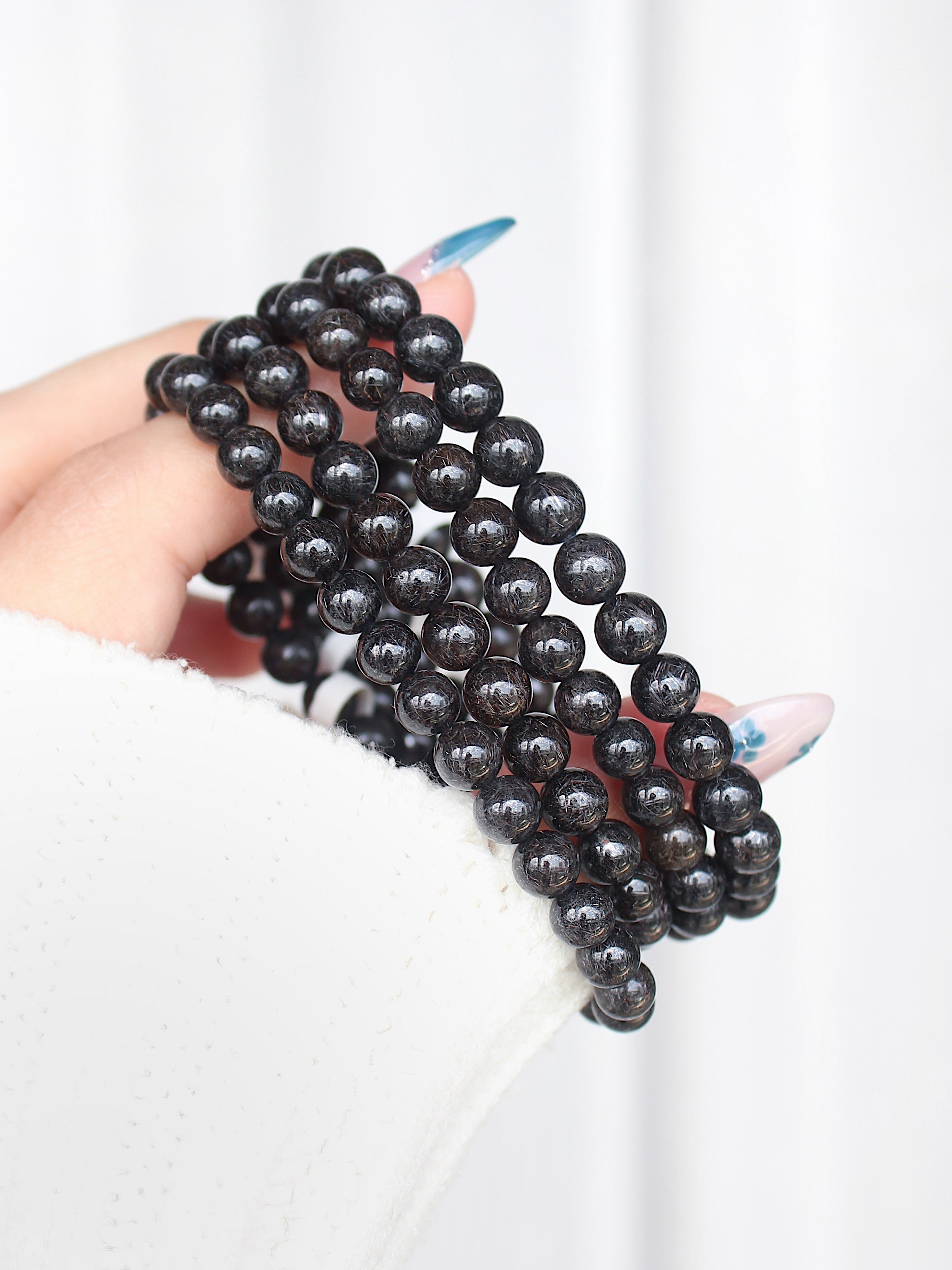 Collector's Fireworks Black Devil Rutile Bracelet