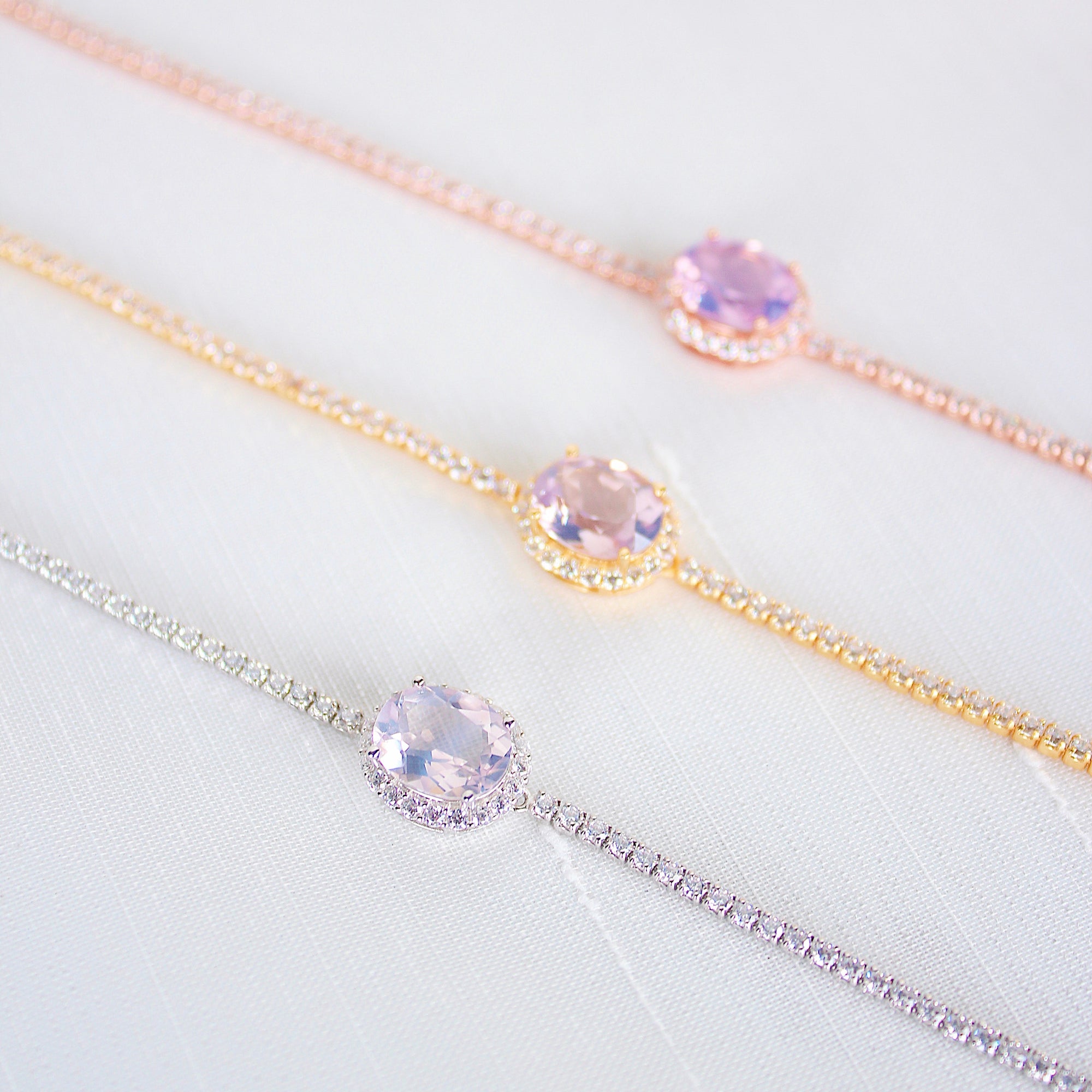 Lavender Moon Quartz Tennis Bracelet