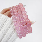 Collector's Purple Jelly Rose Quartz Bracelet