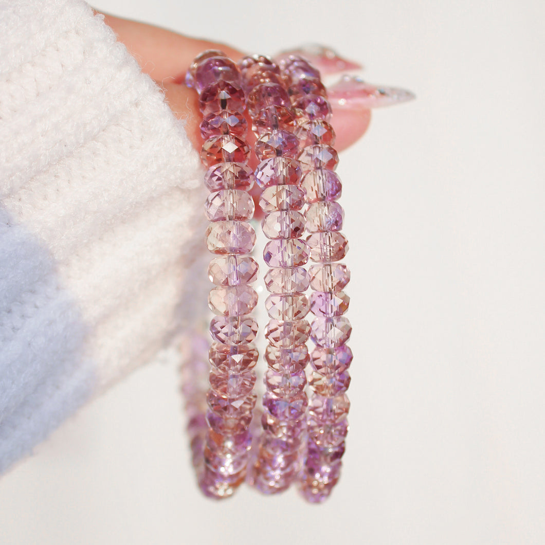 Collector's Ametrine Faceted Abacus Bracelet