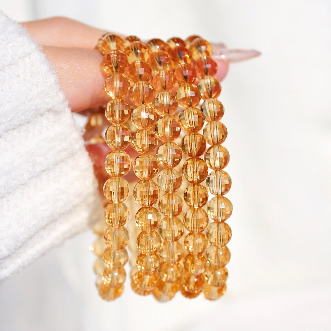 Collector's Faceted Honey Citrine Bracelet
