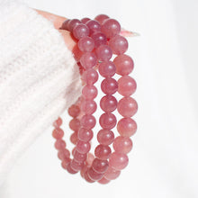 Load image into Gallery viewer, Premium Lavender Rose Quartz Bracelet
