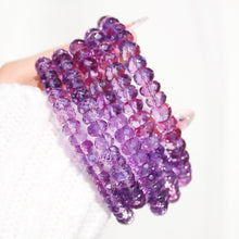 Load image into Gallery viewer, Premium Faceted Abacus Amethyst Bracelet
