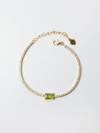 Peridot Tennis Bracelet