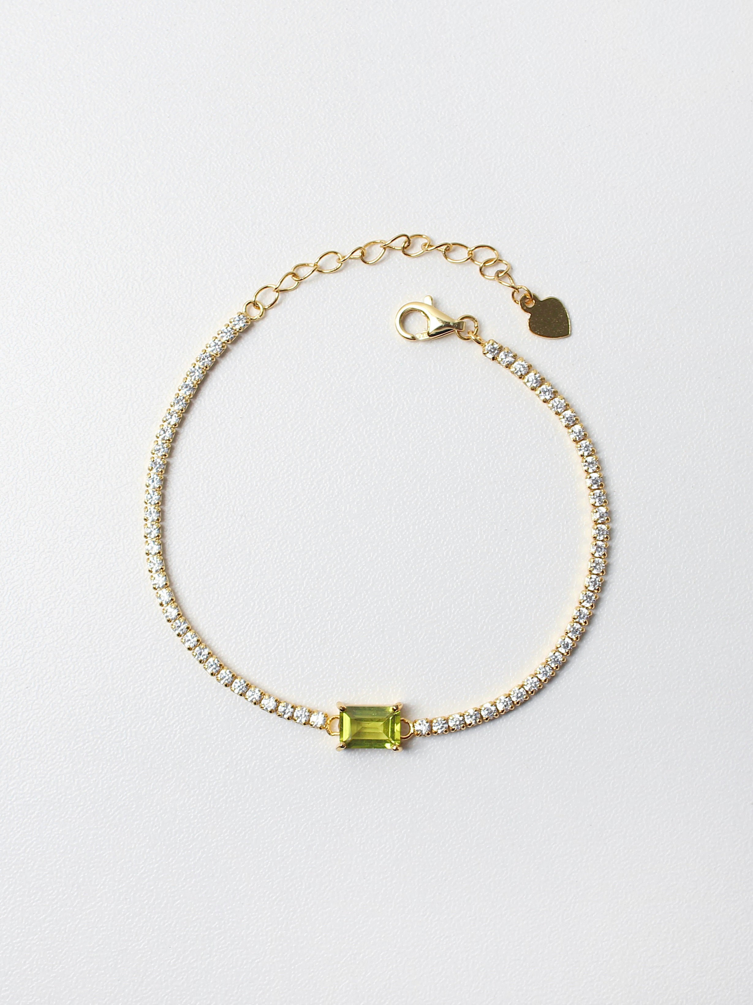 Peridot Tennis Bracelet