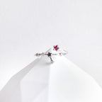 Ruby Cancer Constellation Ring