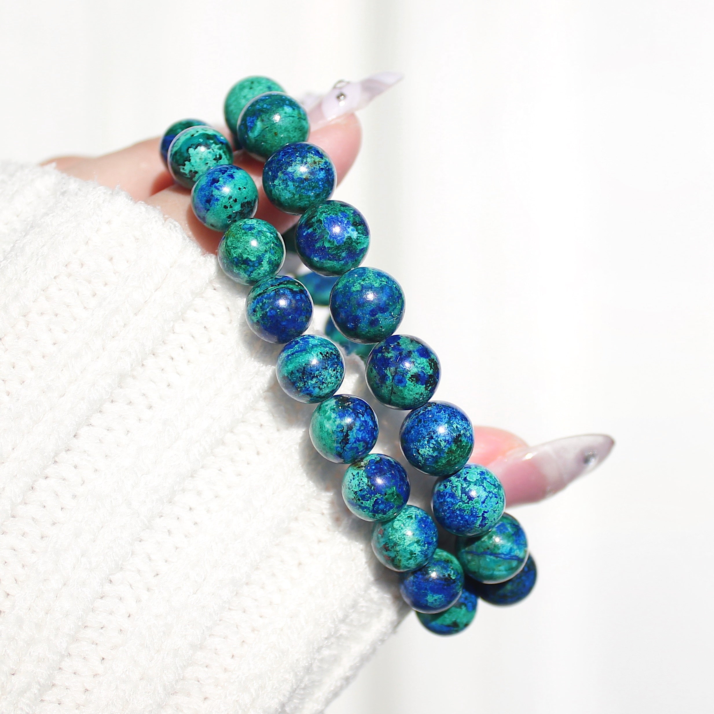 Extra Premium Azurite Chrysocolla Bracelet