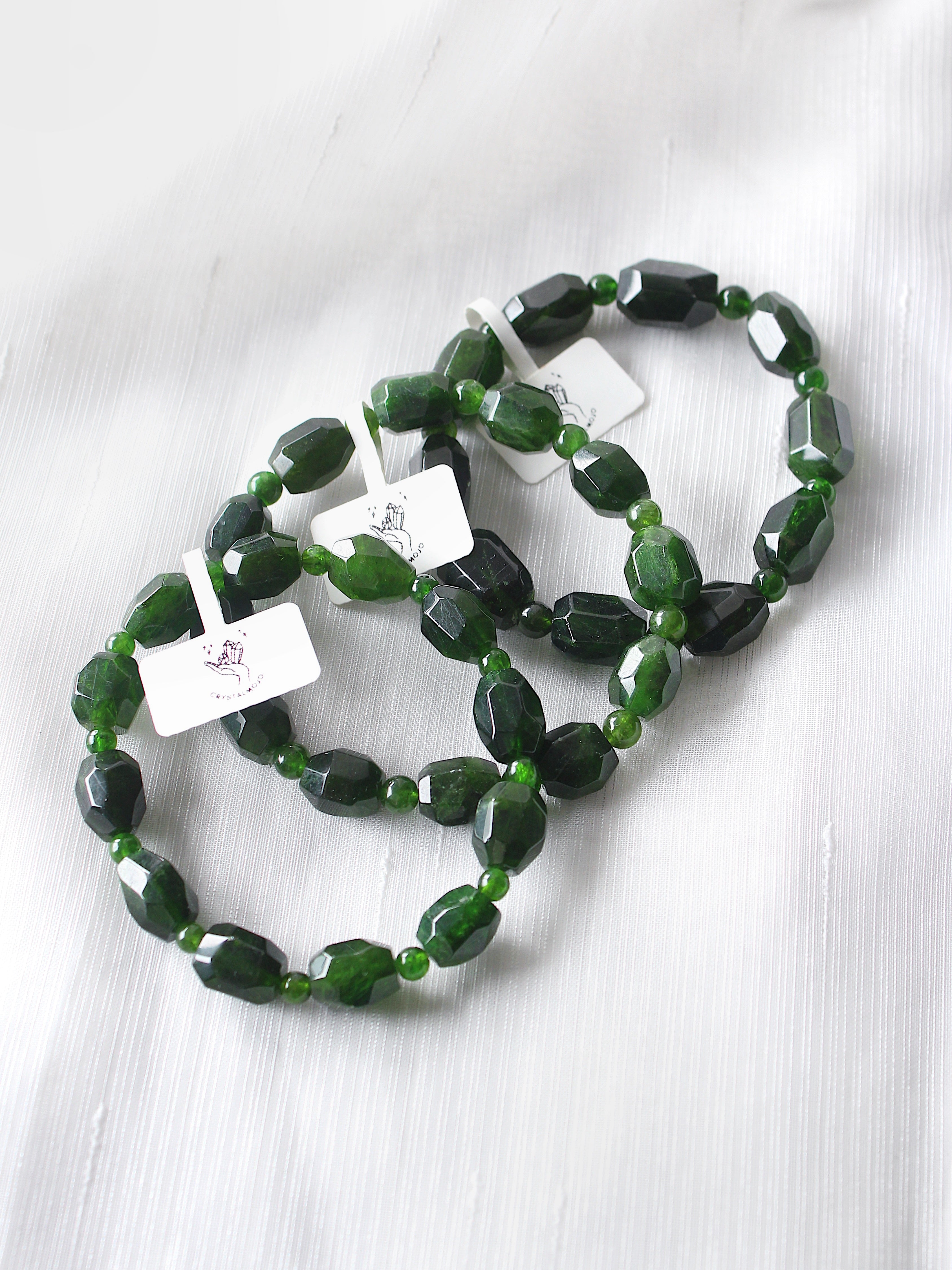 Collector's Diopside Freeform Bracelet