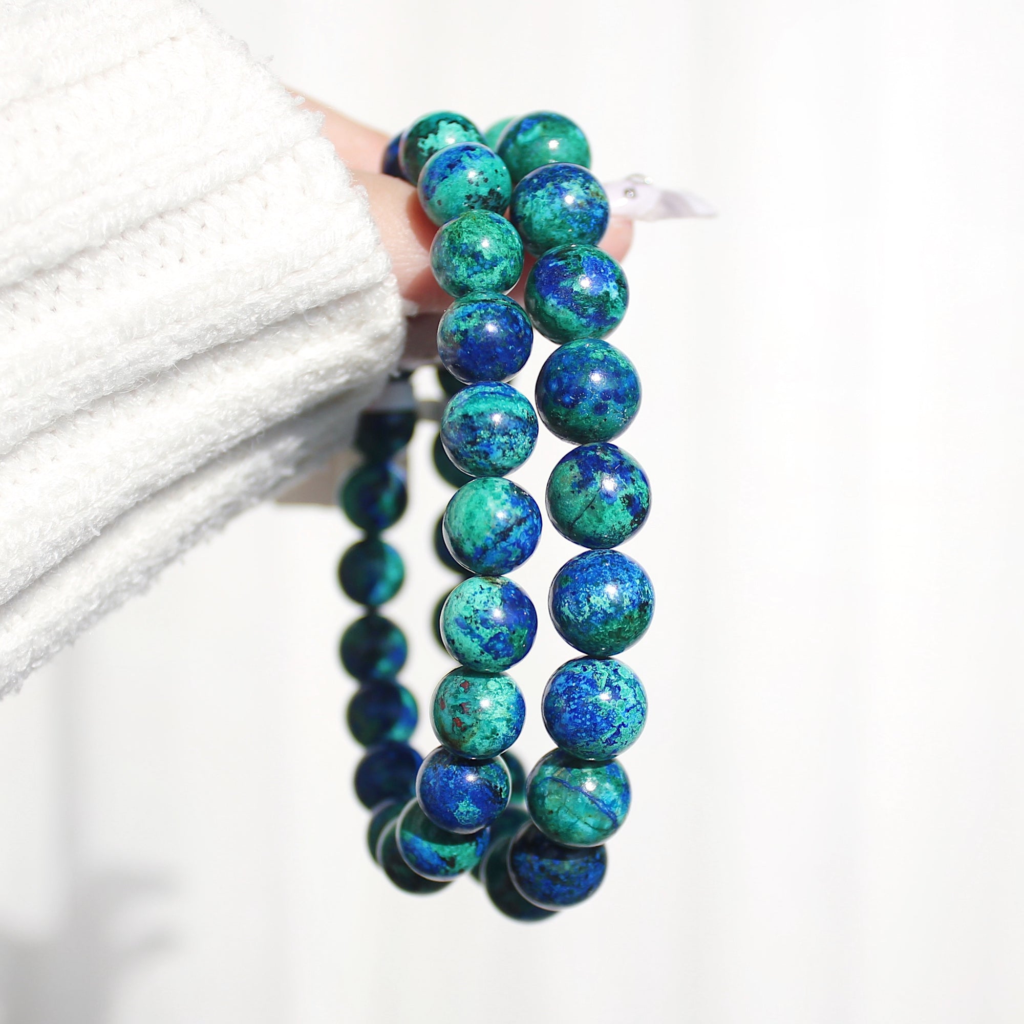 Extra Premium Azurite Chrysocolla Bracelet