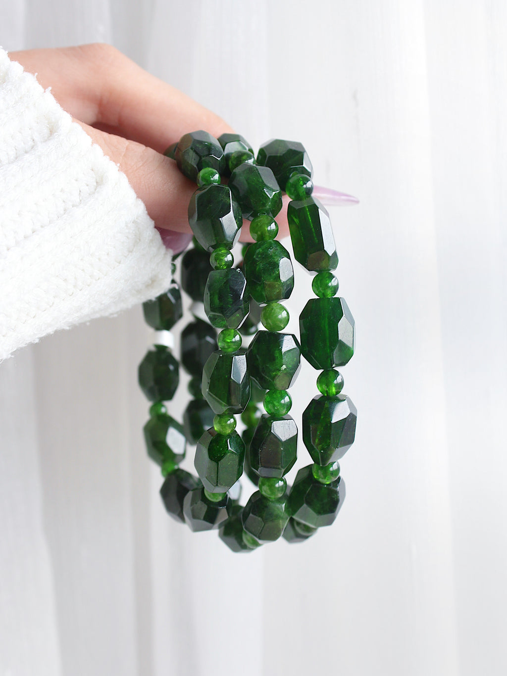 Collector's Diopside Freeform Bracelet