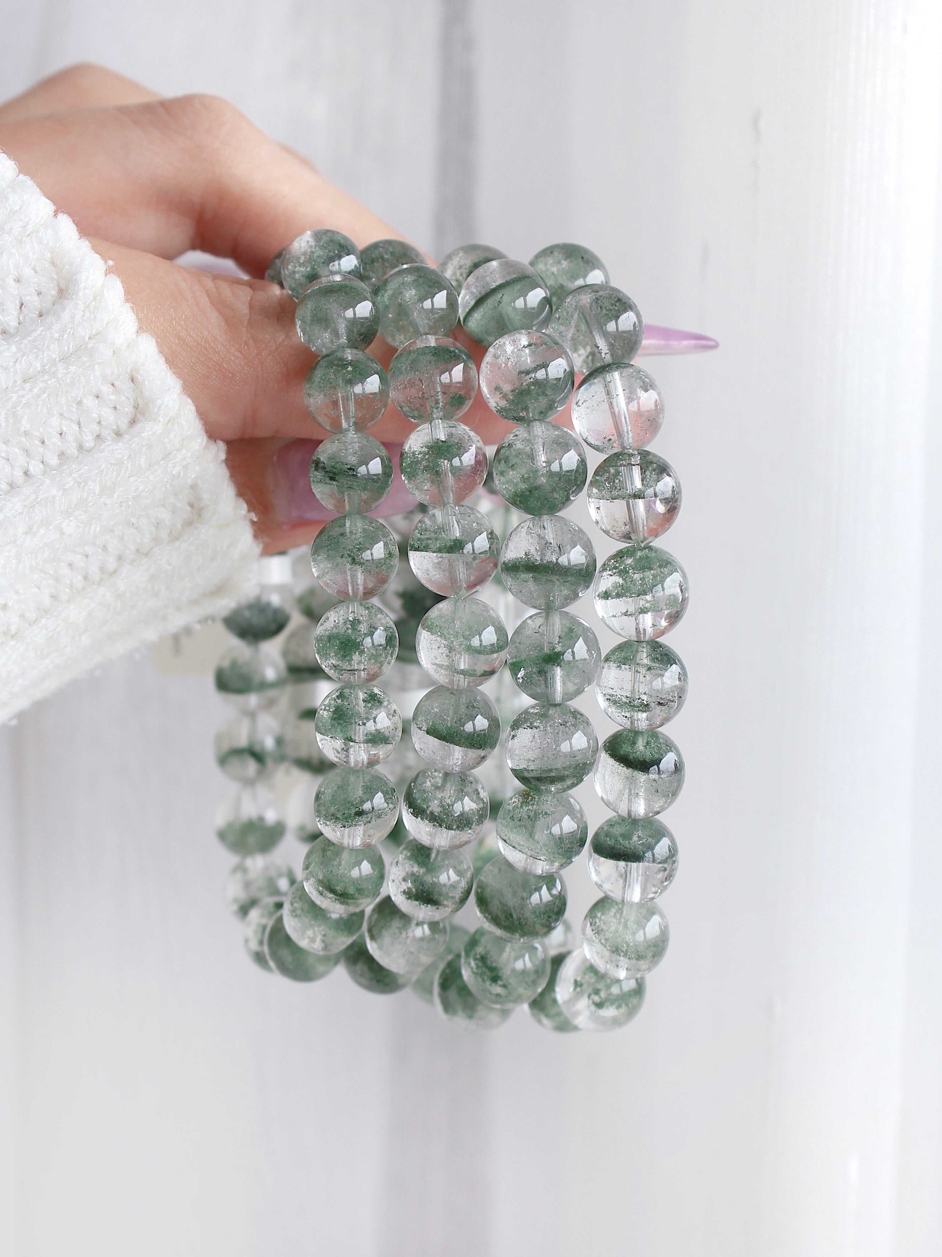 Collector's Green Phantom Quartz Bracelet