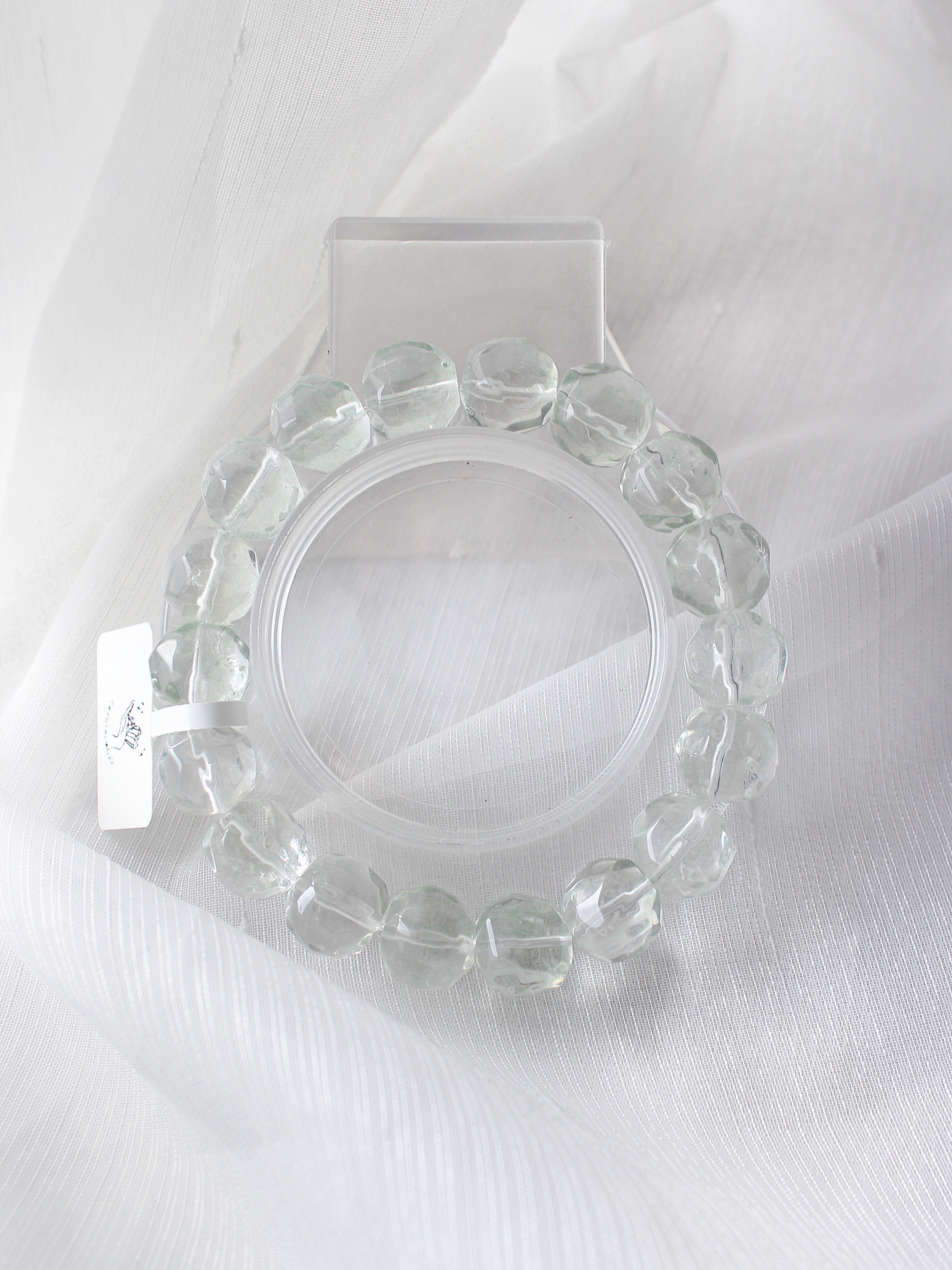 Collector's Prasiolite Round Pebble Bracelet