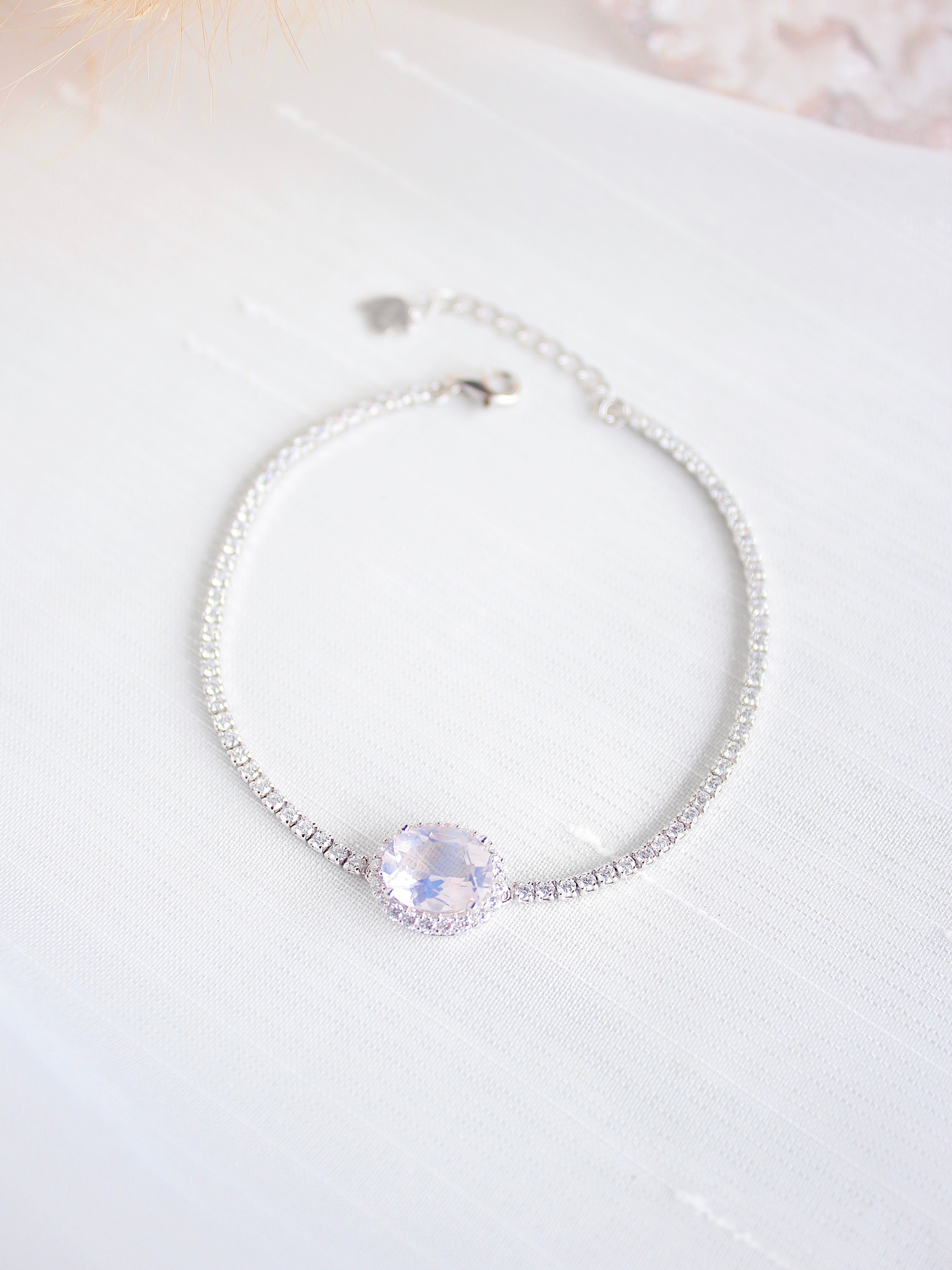 Lavender Moon Quartz Tennis Bracelet