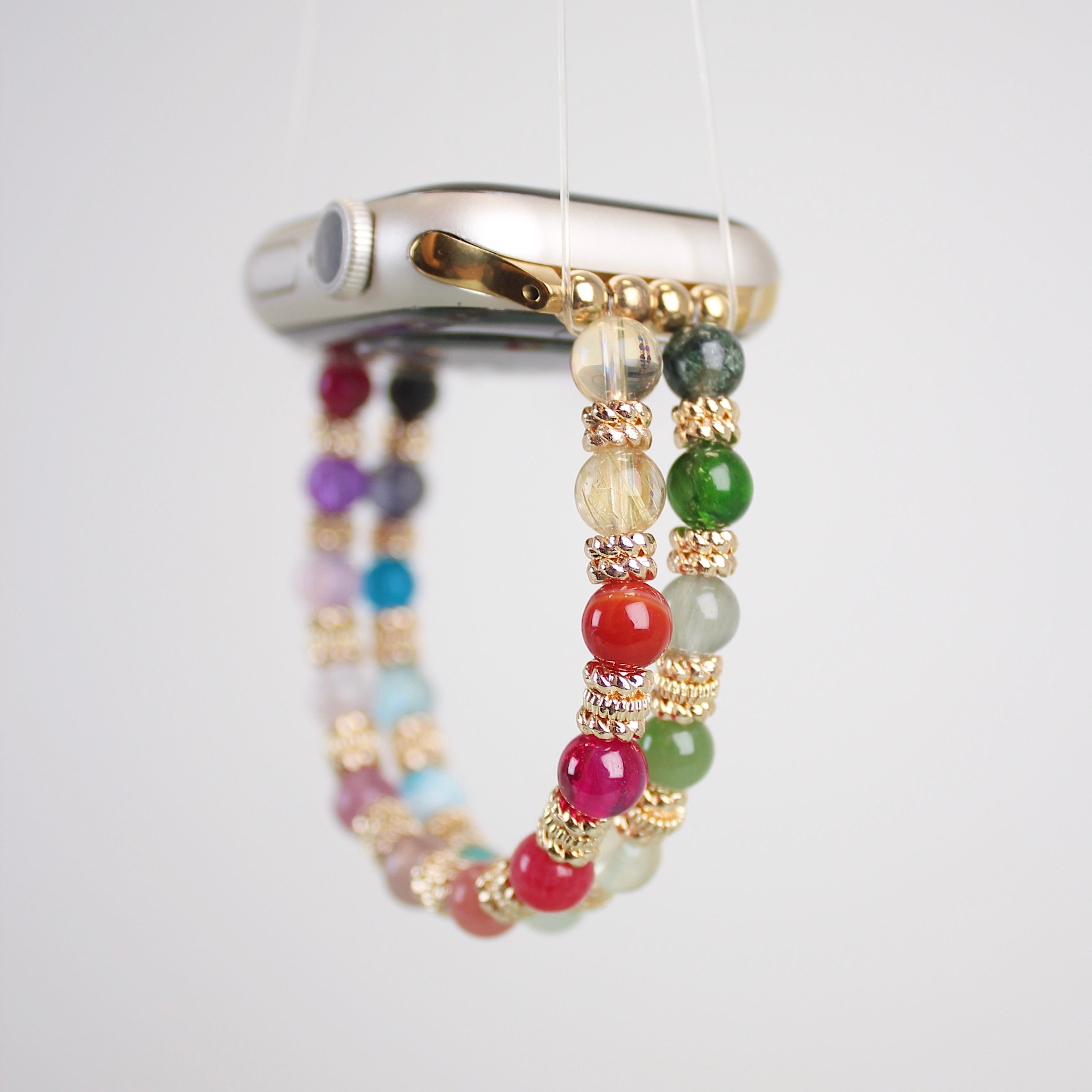 Rainbow Stacker Crystal Watch Band