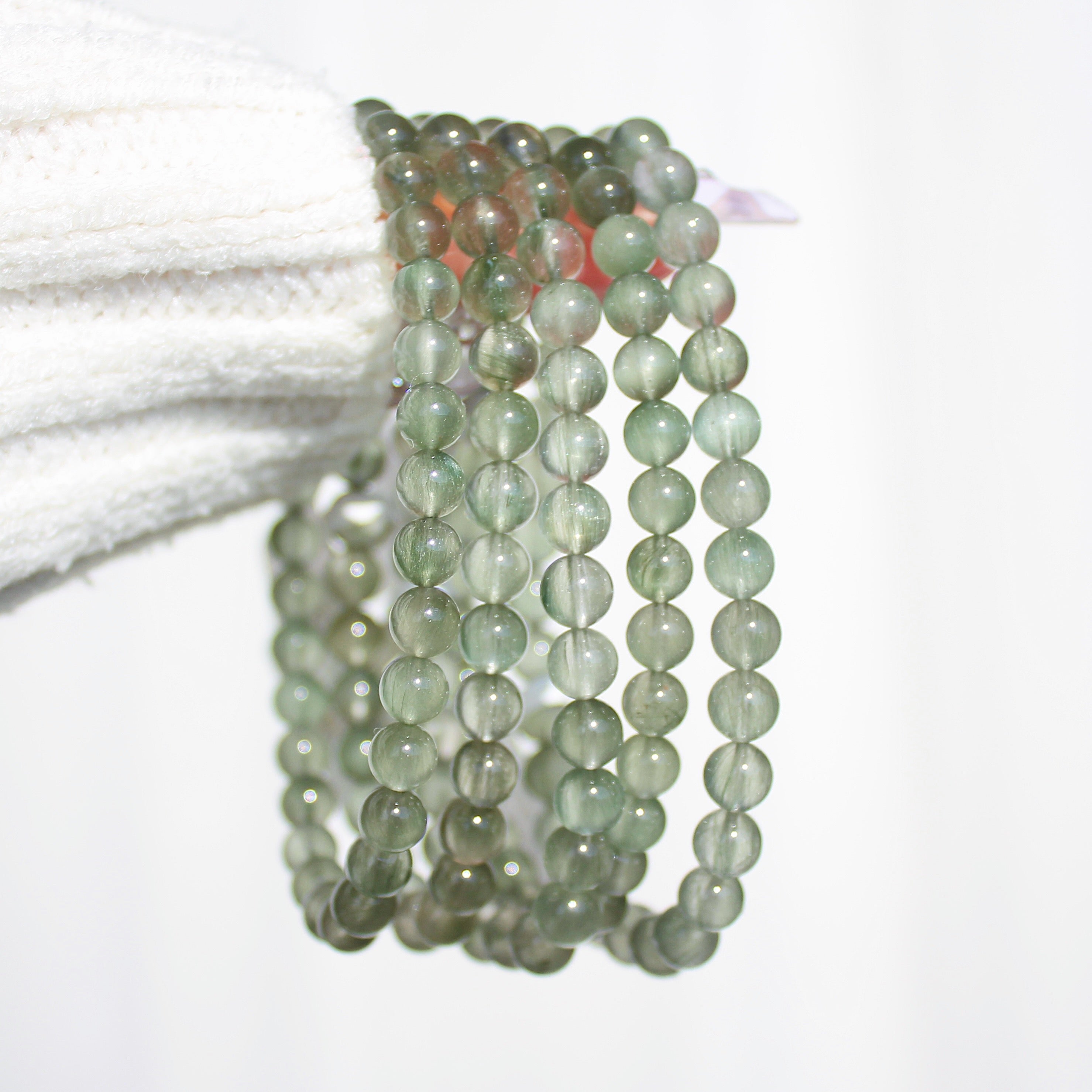 Premium Green Rutilated Quartz Bracelet