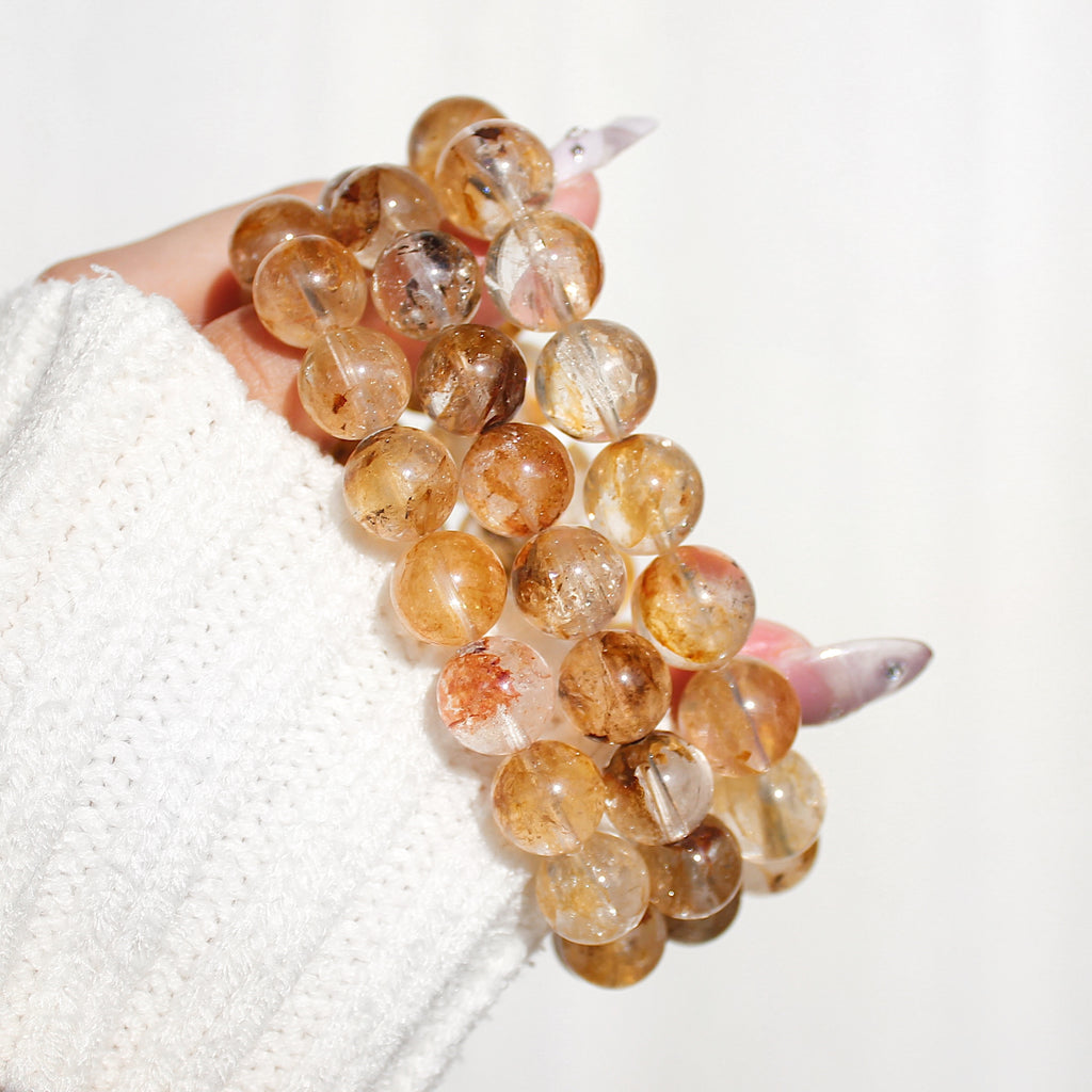 Extra Premium Golden Herkimer Diamond Bracelet
