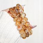 Extra Premium Golden Herkimer Diamond Bracelet