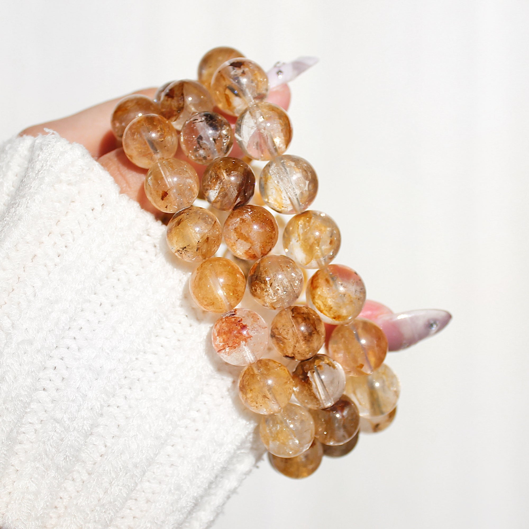 Extra Premium Golden Herkimer Diamond Bracelet