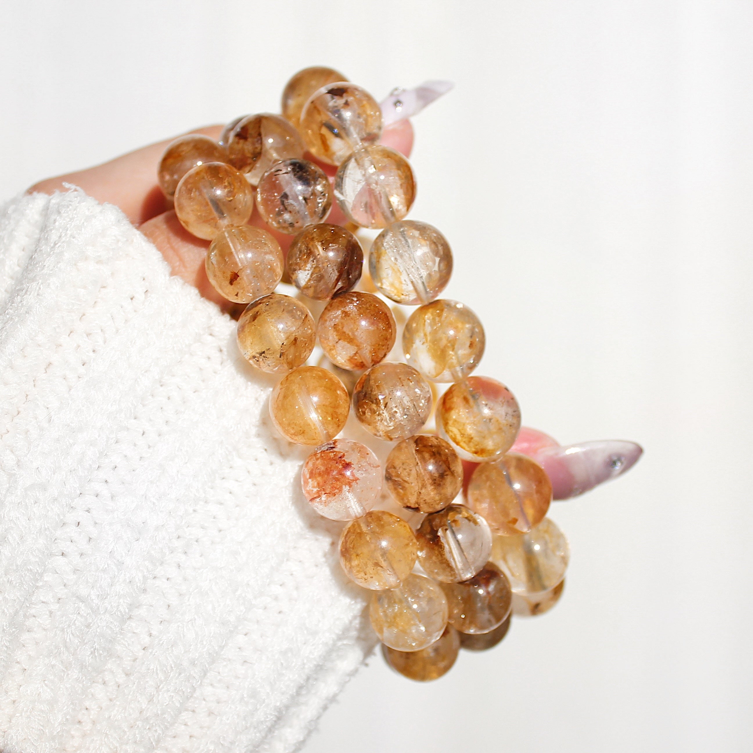 Extra Premium Golden Herkimer Diamond Bracelet