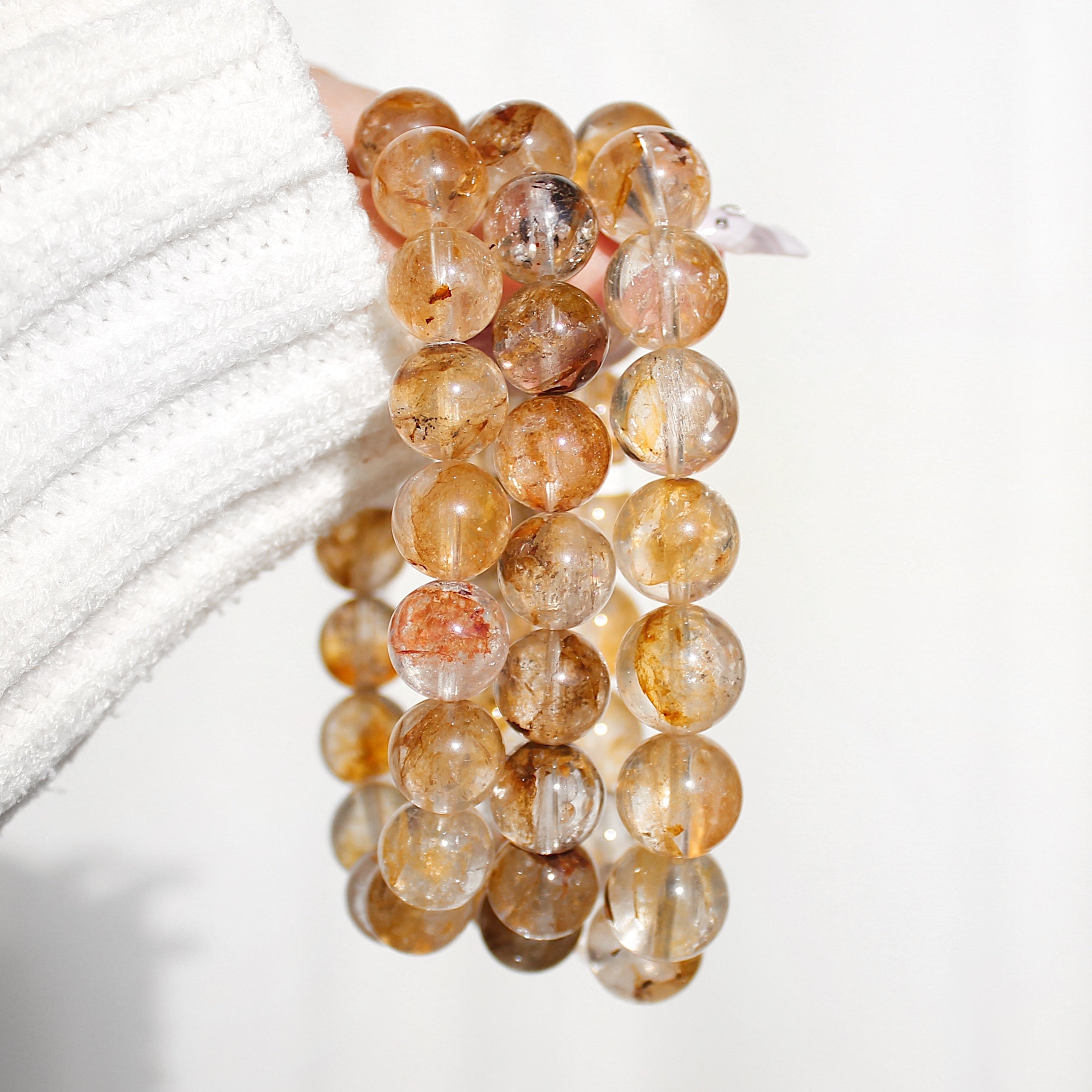 Extra Premium Golden Herkimer Diamond Bracelet